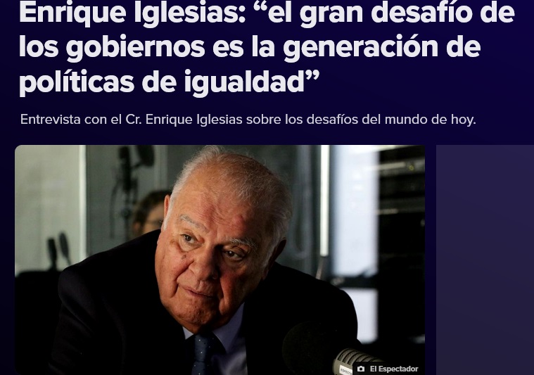 Entrevista al Cr. Enrique Iglesias – Radio Espectador